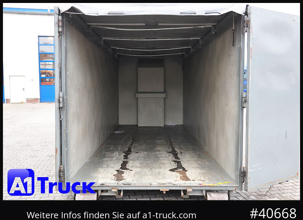 Camion POL OSTEG Abrollcontainer 47,5m³,  Mulde, Dachplane, Portaltür