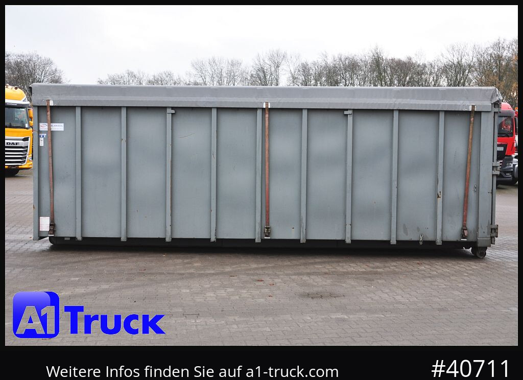 Camion POL OSTEG Abrollcontainer 47,5m³,  Mulde, Dachplane, Portaltür