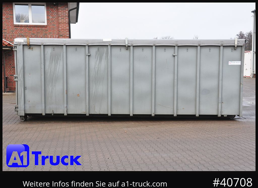 Camion POL OSTEG Abrollcontainer 47,5m³,  Mulde, Dachplane, Portaltür