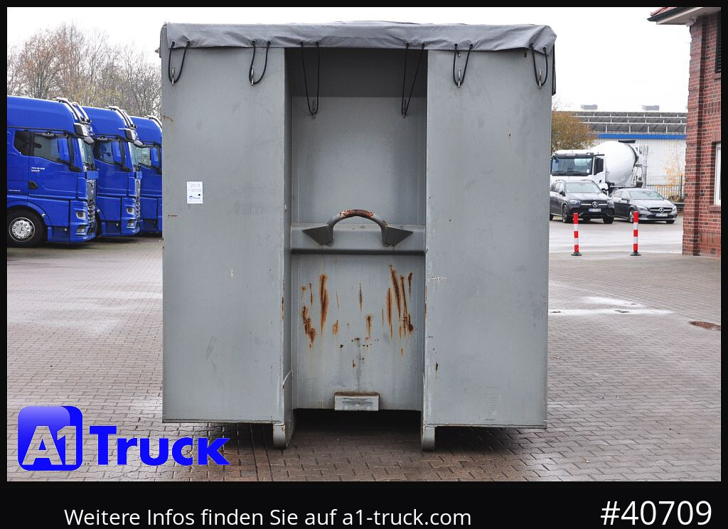 Camion POL OSTEG Abrollcontainer 47,5m³,  Mulde, Dachplane, Portaltür