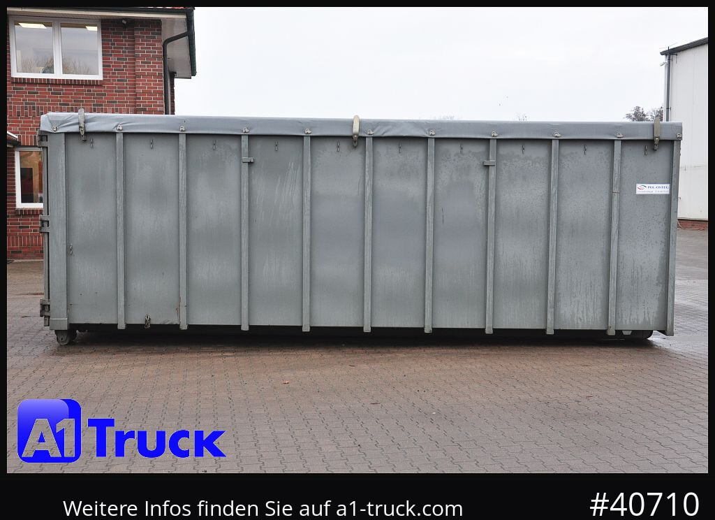 Camion POL OSTEG Abrollcontainer 47,5m³,  Mulde, Dachplane, Portaltür