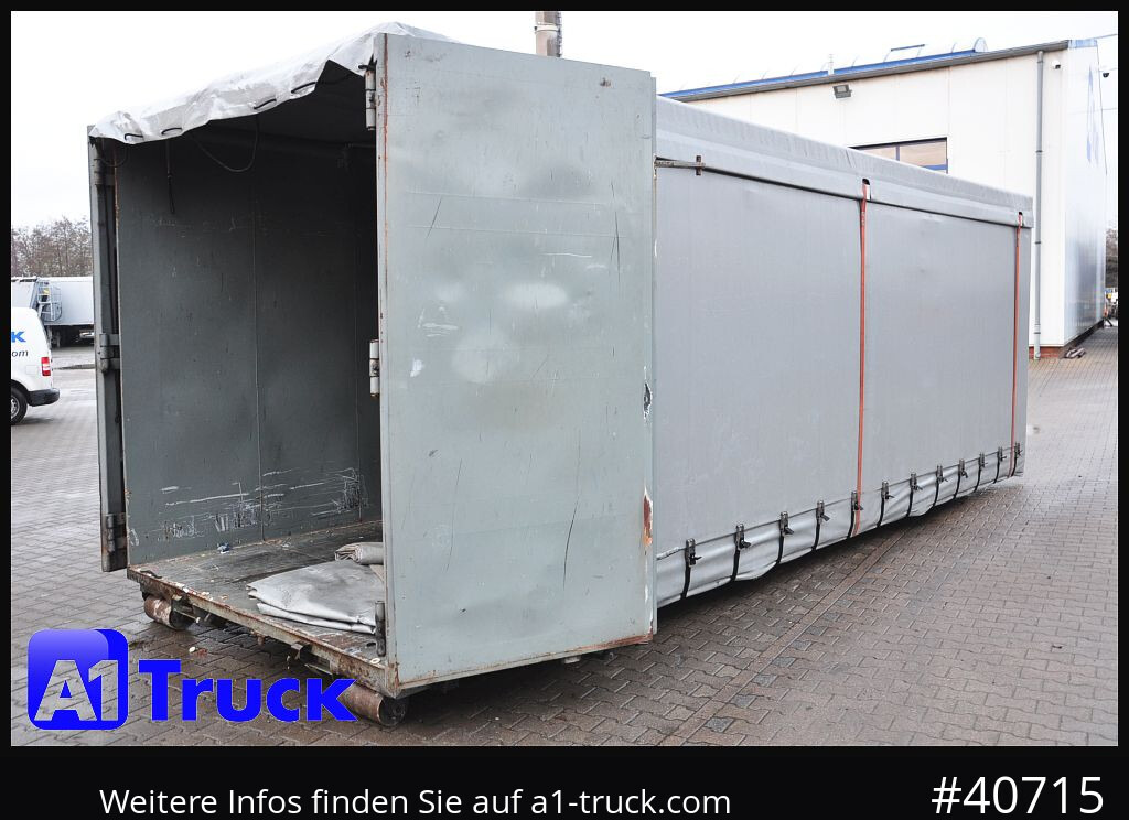Camion POL OSTEG Abrollcontainer 47,m³, Mulde, 1 seitig Schiebeplane, Plane