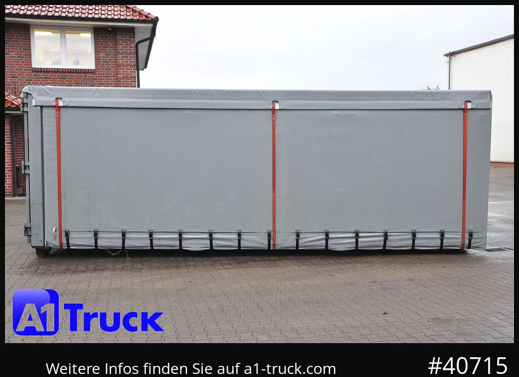 Camion POL OSTEG Abrollcontainer 47,m³, Mulde, 1 seitig Schiebeplane, Plane