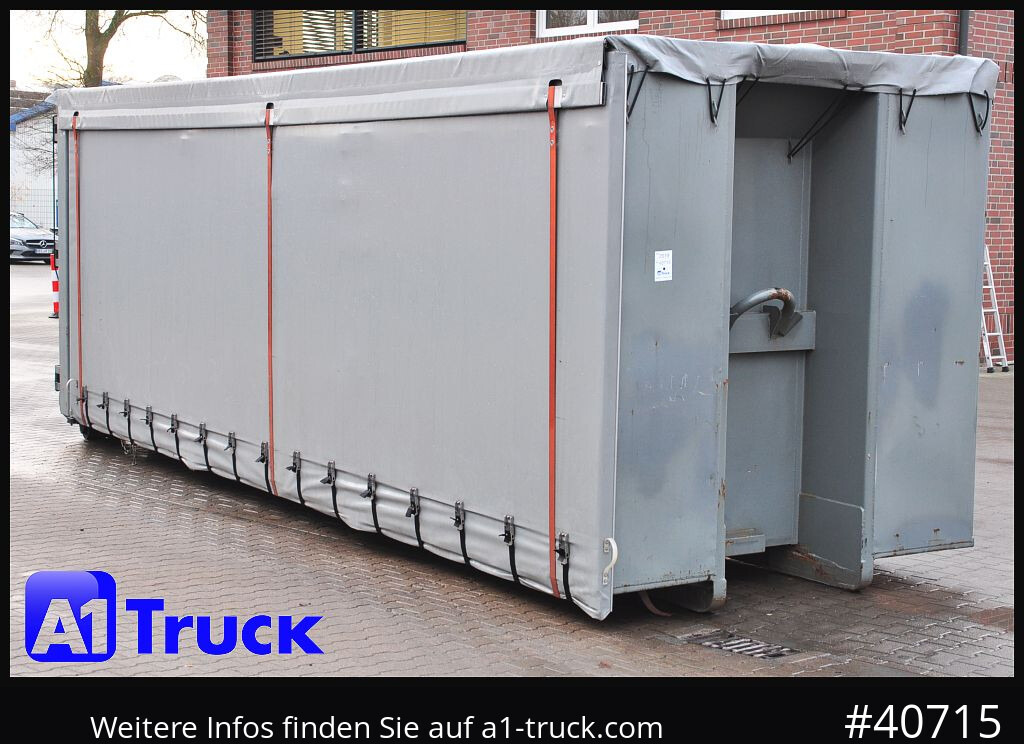 Camion POL OSTEG Abrollcontainer 47,m³, Mulde, 1 seitig Schiebeplane, Plane