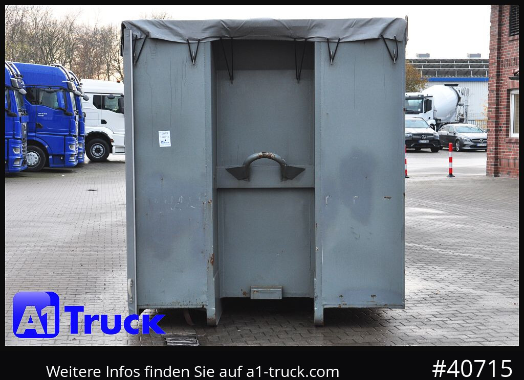 Camion POL OSTEG Abrollcontainer 47,m³, Mulde, 1 seitig Schiebeplane, Plane