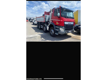 Camion  PORTEUR  DAF 8X4 BIBENNE GRUE