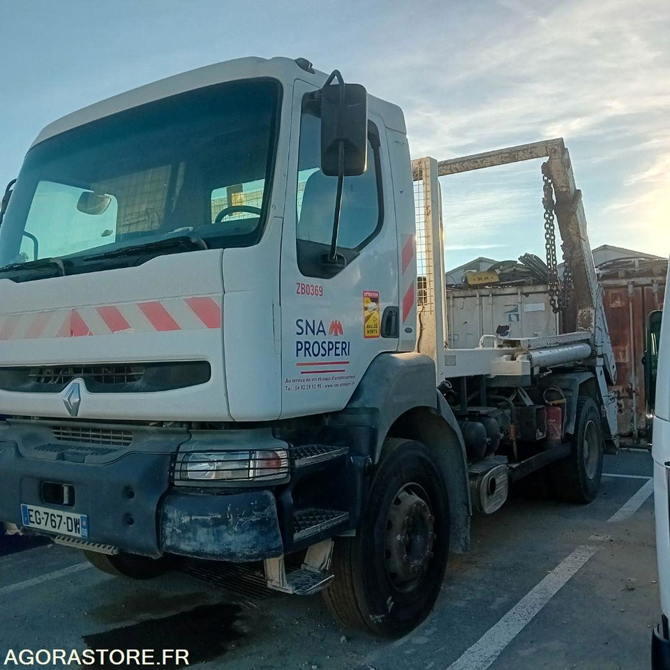 Camion Renault Kerax multi benne à chaine