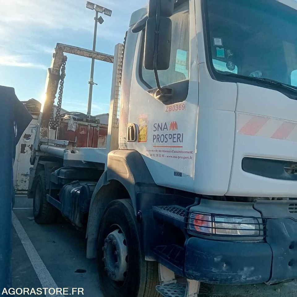 Camion Renault Kerax multi benne à chaine