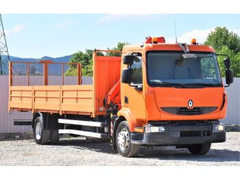 Camion grue Renault MIDLUM 220 DXI *PRITSCHE 7,20m *FASSI F80A.23: photos 3