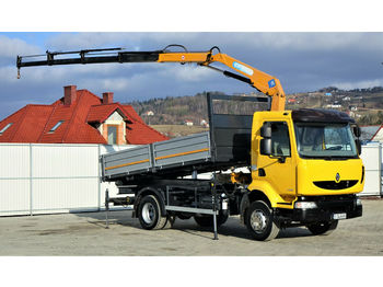 Camion benne Renault MIDLUM 240 DXI  Kipper 4,50 m + Kran Topzustand!: photos 1