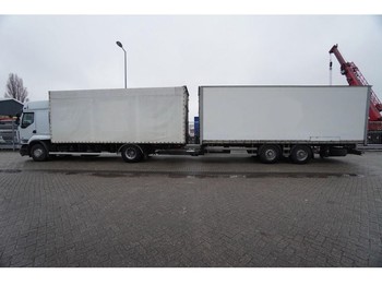 Camion à rideaux coulissants Renault PREMIUM 450 dxi Tautliner truck in combi with Closed box trailer: photos 1