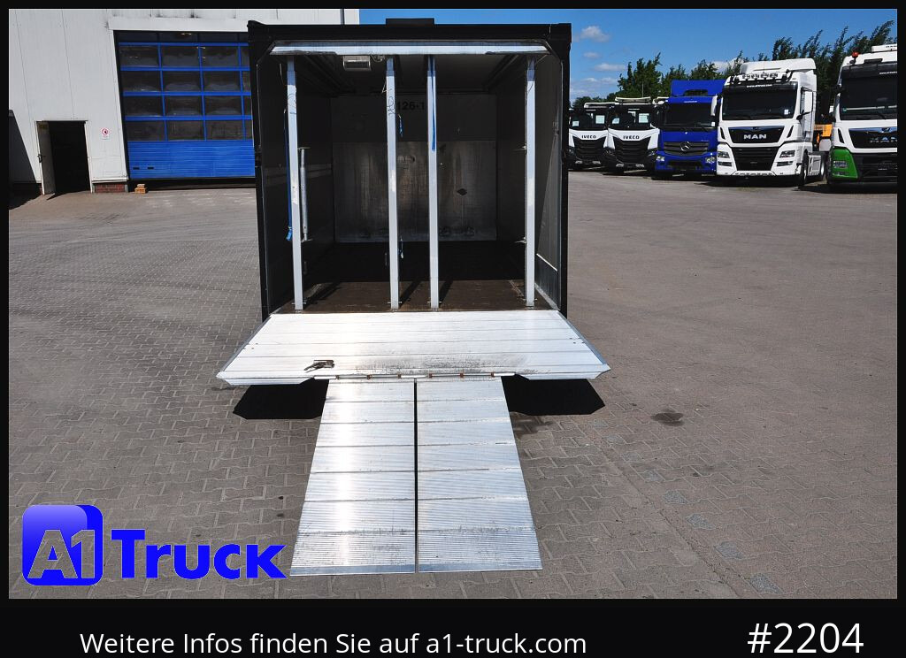 Camion SCHROEDER,WIESMOOR Abrollcontainer, Getränkeaufbau Wingliner, mehrmals vorhanden