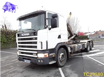 Camion porte-conteneur/ Caisse mobile Scania 124 400 RETARDER: photos 1
