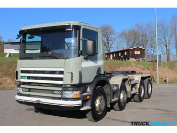 Camion ampliroll Scania 124 8x4 Hakengerät: photos 1