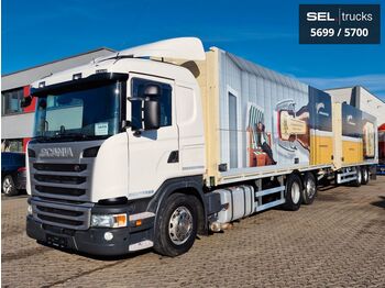 Camion pour le transport de boissons Scania G 410 /  Retarder / Ladebordwand / Lenkachse: photos 1