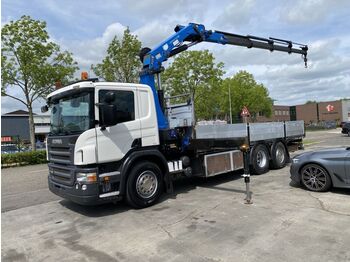 Camion plateau, Camion grue Scania P280 6X2 EURO 5 + HMF 2020-K4 MET REMOTE + STEER: photos 1