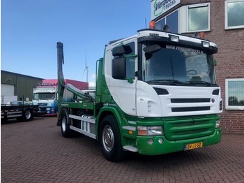 Camion porte-conteneur/ Caisse mobile Scania P340 4X2 CONTAINERSYSTEM HYVALIFT TOP CONDITION!!: photos 1