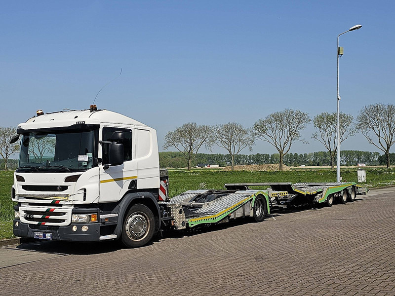 Camion porte-voitures Scania P410 truck transporter: photos 3