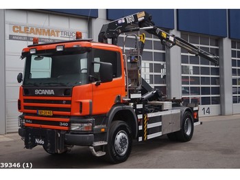 Camion ampliroll Scania P 114.340 4x4 Hiab 10 ton/meter laadkraan: photos 1