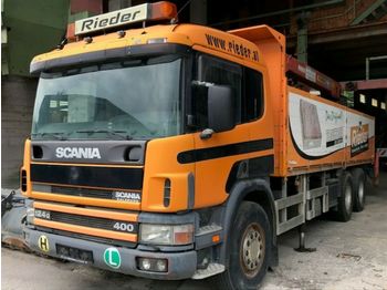 Camion plateau Scania P 124 GB 6x2 NA 400: photos 1