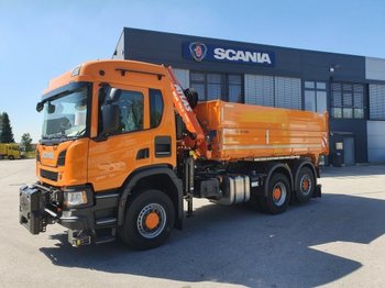 Camion benne neuf Scania P 410 B 6x4*4 HA Winterdienst Kommunal Kipper Wechselsystem: photos 1