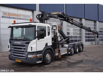 Camion ampliroll Scania P 420 Euro 5 EEV Hiab 28 ton/meter laadkraan + Welvaarts: photos 1