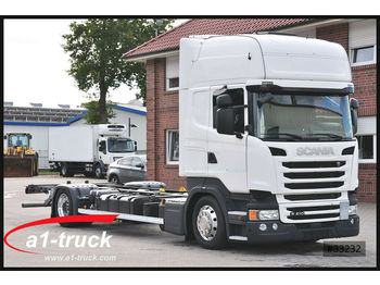 Camion porte-conteneur/ Caisse mobile Scania R410, BDF Jumbo Retarder, Alufelgen: photos 1