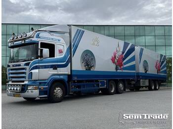 Camion frigorifique Scania R420 6X2*4 ANALOGE TACHO ORIGINEEL 339.500 km RETARDER UNIEK: photos 1