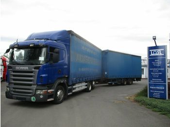 Camion à rideaux coulissants Scania R420 6x2 EURO 4 + Panav: photos 1