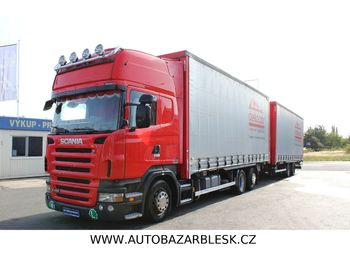 Camion à rideaux coulissants Scania R420 6x2 OPTICRUISE EURO IV BDF + WECON AWZ: photos 1
