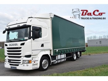 Camion à rideaux coulissants Scania R450 HL 6x2*4 - RETARDER - EURO 6 - 315 TKM - FULL AIR - EDSCHA ROOF - TOP CONDITION: photos 1