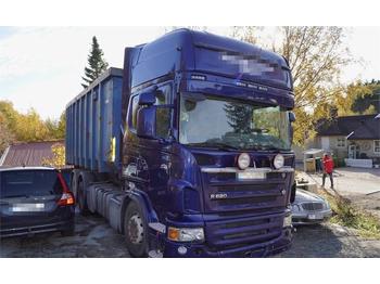 Camion ampliroll Scania R620 hook lift, retracted: photos 1