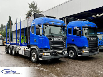 Camion grumier, Camion grue Scania R730 V8 Euro 6, 8x4 Big axles, PTO, Retarder, Highline: photos 1