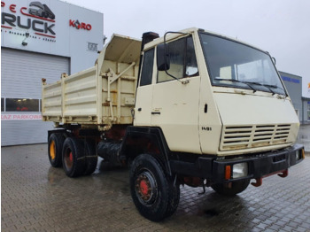 Steyr 1491-MAN, Full Steel 6x6, Manual Pump - Camion benne: photos 1