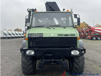 Camion plateau, Camion grue Unimog 437 4x4 mit Hiab Kran + Zapfwelle + AHK 29 t.: photos 5
