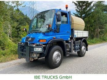 Camion benne Unimog U400 4x4, Schneepflug, Kehrmaschine: photos 1