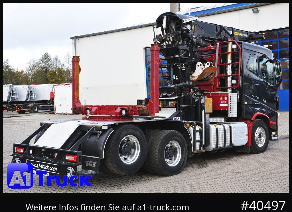 Camion VOLVO FH16 750, Langholz, Palfinger, Liftachse, 6x4,