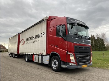 Camion à rideaux coulissants Volvo FH460 4X2 COMPLETT MIT ANHANGER EURO 6 TOP ZUSTAND: photos 1