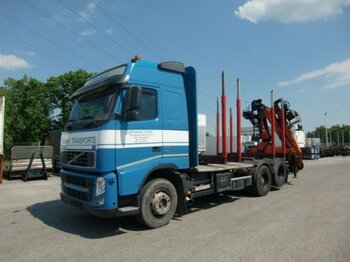 Camion, Camion grue pour transport de bois Volvo FH 500 6x2  EEV, Holztransporter mit Penz 10Z7.70 Kran: photos 1