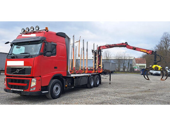 Camion grumier, Camion grue Volvo FH 500 Holz 6x4 Loglift 115Z 80: photos 1