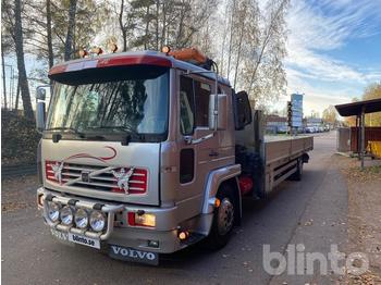 Camion plateau, Camion grue Volvo FL6 4x2 med Kran -02: photos 1
