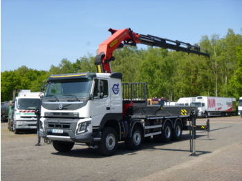 Camion plateau, Camion grue Volvo FMX 500 8x6 Euro 6 + Palfinger PK62002-EH: photos 1