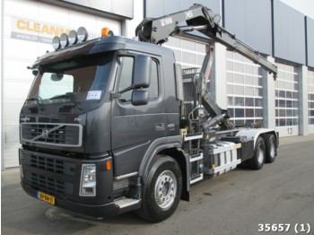 Camion ampliroll Volvo FM 400 Euro 5 with Hiab 16 ton/meter crane: photos 1