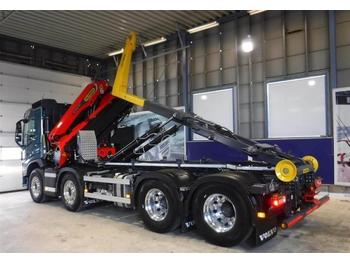 Camion ampliroll Volvo FM 8x4Hook truck with crane: photos 1