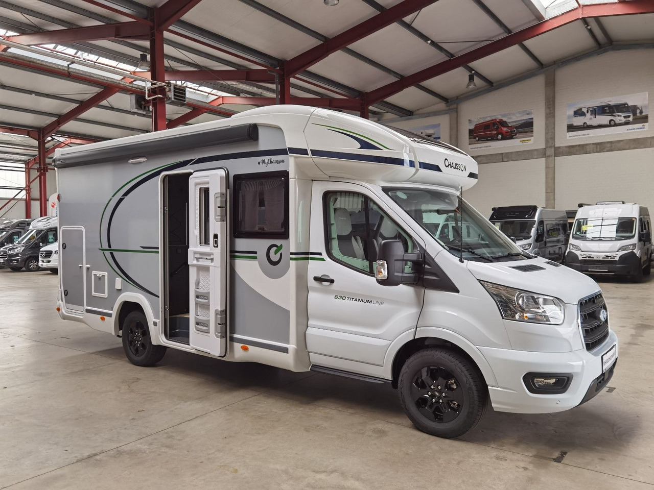Camping-car profilé Chausson 630 TITANIUM / - 2026 - / EINZEL.- HUBBETTEN