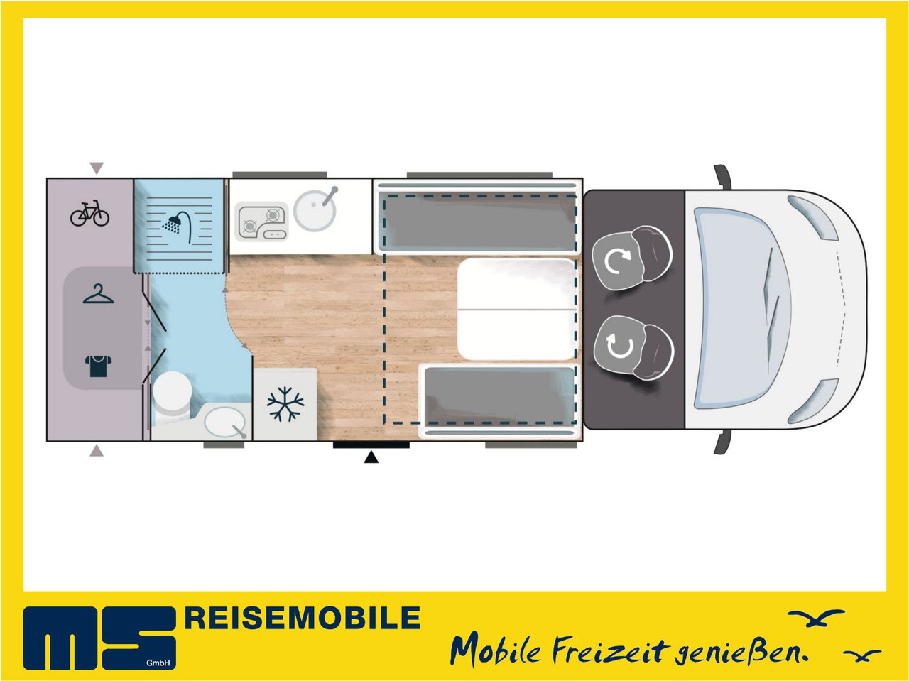 Camping-car profilé Chausson 640 TITANIUM / MODELL 2026 / 165PS /XXL-HUBBETT