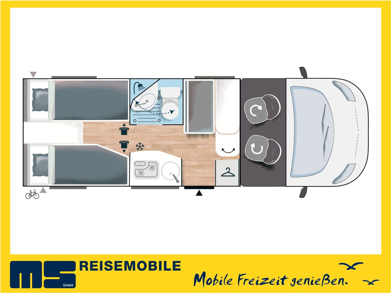 Camping-car profilé Chausson S 697 SPORT LINE / - 2026 - / EINZELBETTEN