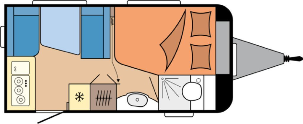 Caravane Hobby De Luxe 400 SFe 1500kg., Fahrradträger