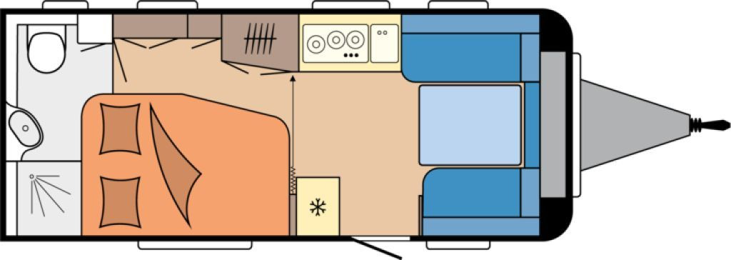 Caravane Hobby De Luxe 495 WFB 2026 AUTARK Ambiente 1800kg.++