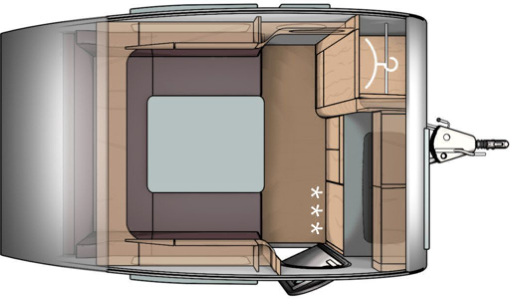 Caravane T@b BASIC 320 Leichter Hagel Dach.